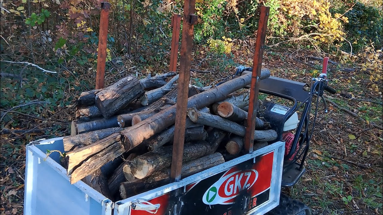 Modifica alla moto carriola per portare più legna 