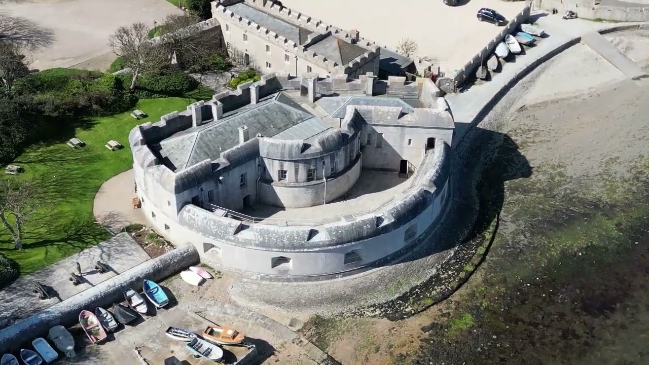 Portland Castle, Mulberry Harbour and Bibby Stockholm, Isle of Portland, Dorset