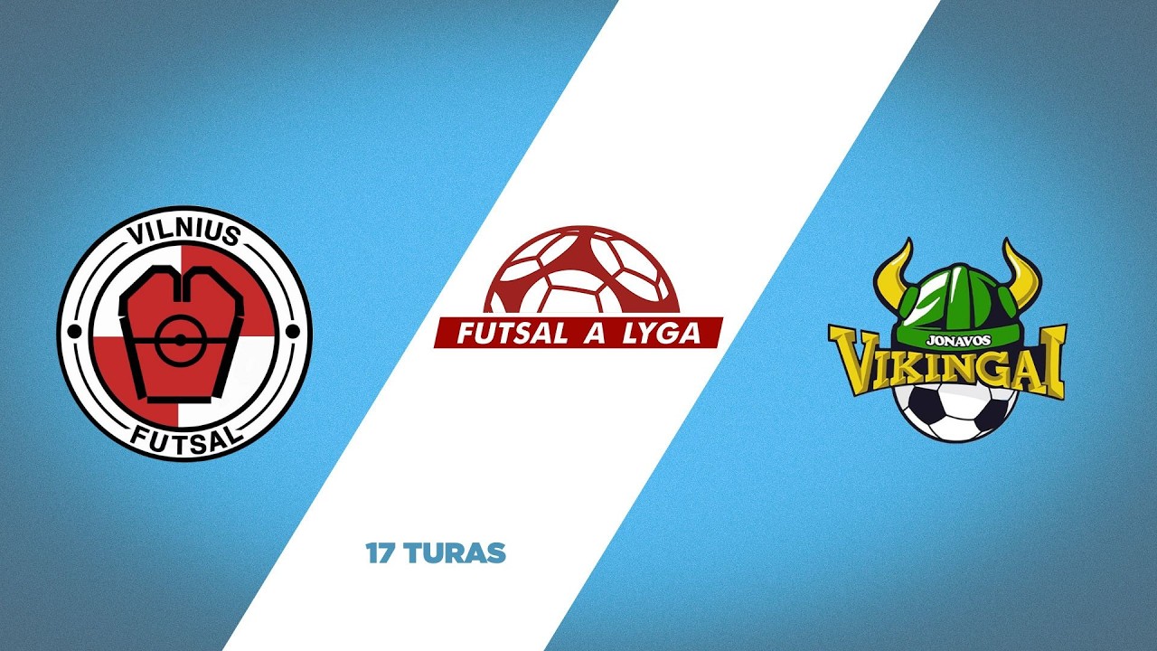 Futsal A lyga. 17 turas: Vilnius futsal - Jonavos Vikingai (2026-02-06)