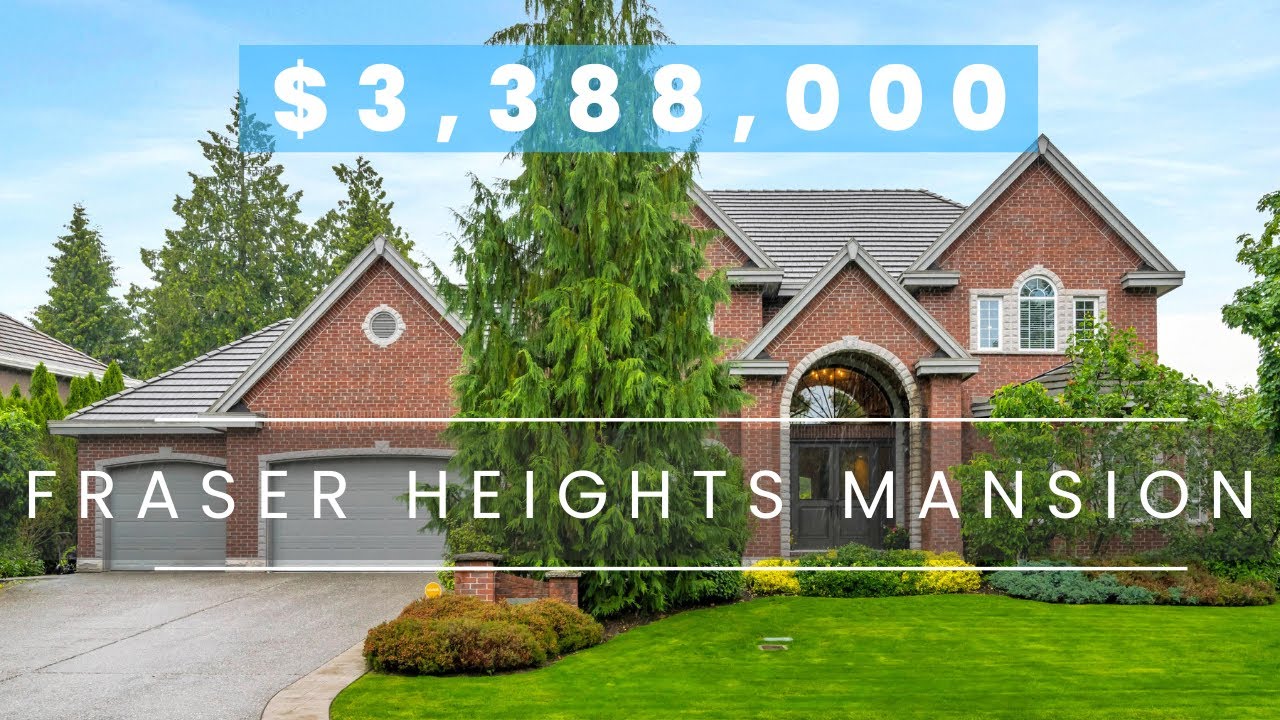 Luxury Mansion For Sale in Fraser Heights! $3,388,000 Surrey, B.C.