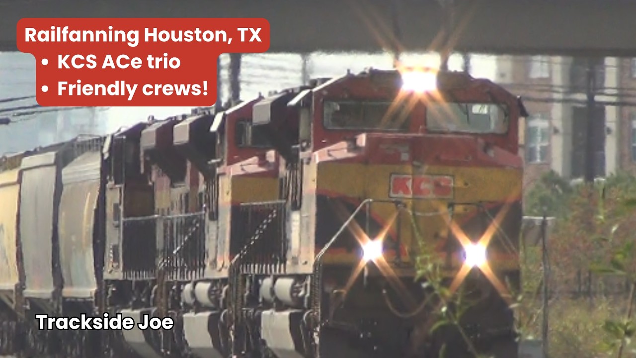 Railfanning the busy rails of Houston, TX