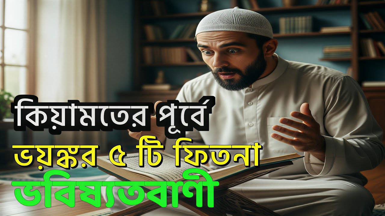 কিয়ামতের আগে ৫ টি ভয়ঙ্কর ফিতনা 👉 আপনার জানা উচিৎ| Islamic Prophecies About Qiyamah Islamic lecture