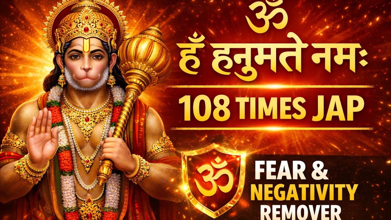 Hanuman Beej Mantra Chanting 108 Times | Om Ham Hanumate Namah |