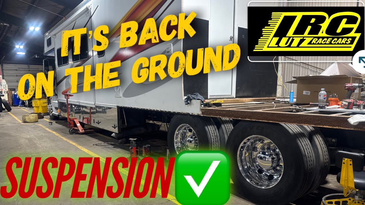 It’s finally time the toterhome is back on its own suspension