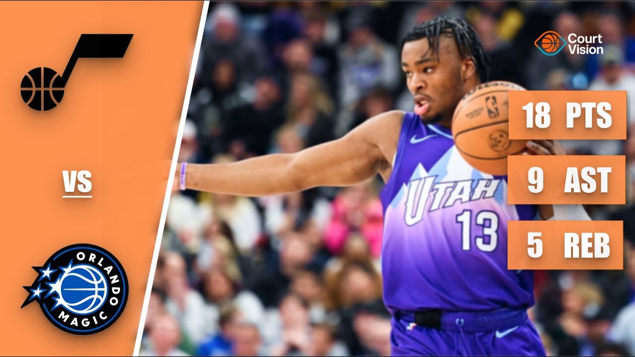 Isaiah Collier - 18 Points, 9 Assists, 5 Rebounds vs Magic - 2025-26 Regular Season