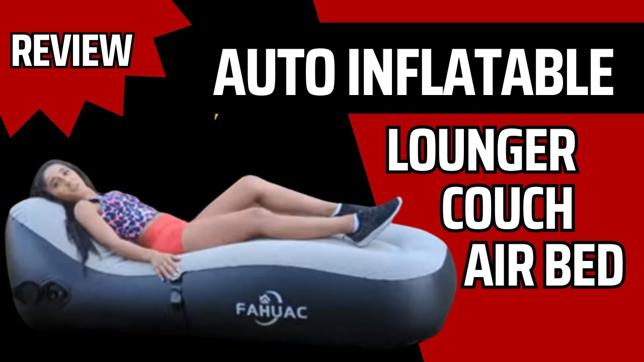 Auto Inflatable Couch - Portable, Comfortable Air Sofa Bed for Camping
