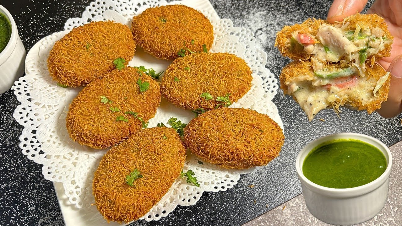 Malai Chicken Russian Cutlet | Ramadan Special Street Style Chicken Russian Cutlet Recipe