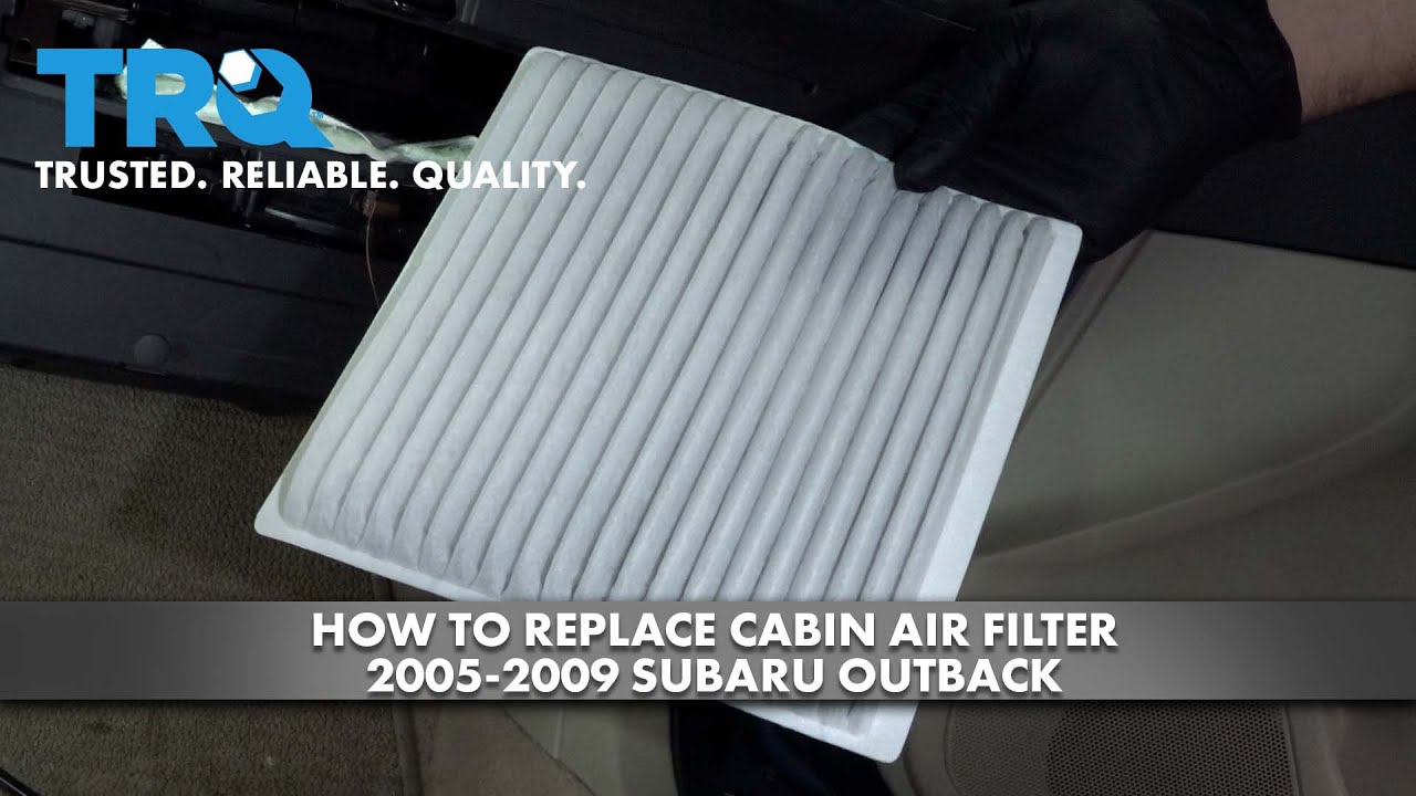 How to Replace Cabin Air Filter 2003-2009 Subaru Outback