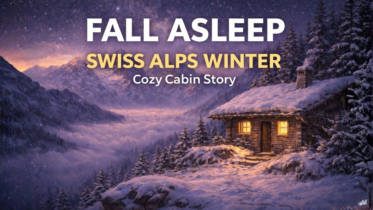Fall Asleep in a Swiss Mountain Hut ❄️🏔️ | Deep Sleep Alpine Winter Story