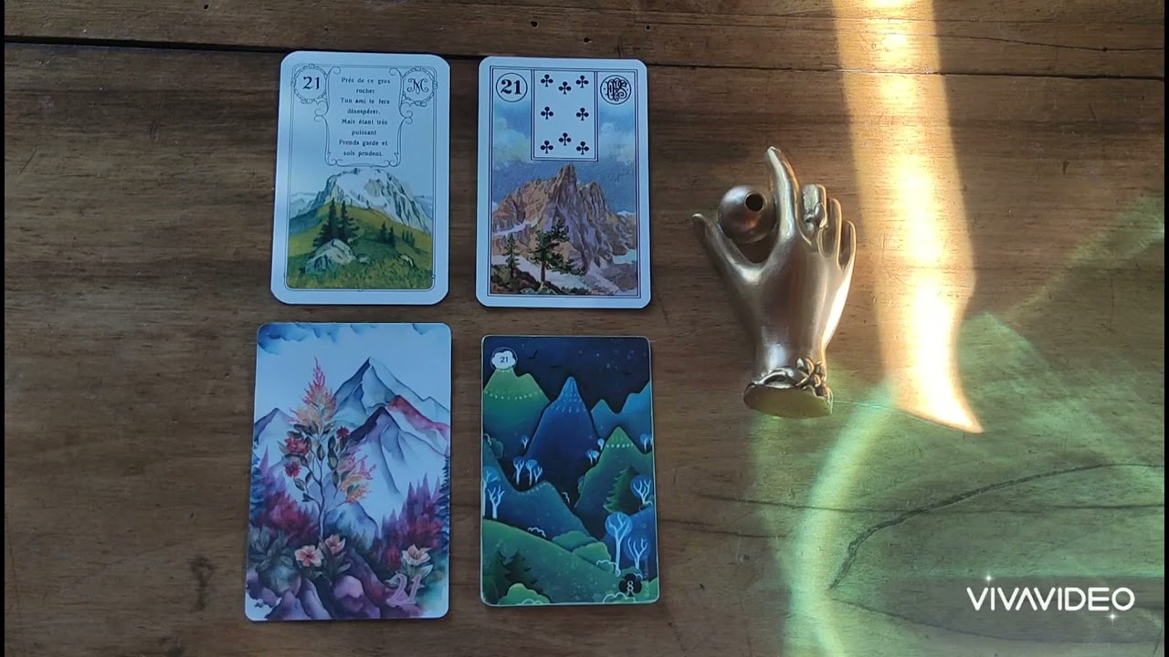PETIT LENORMAND SIGNIFICATION ,SYMBOLIQUE ⛰️LE MONT 21⛰️#lenormand #oracle #cartomancie #formation