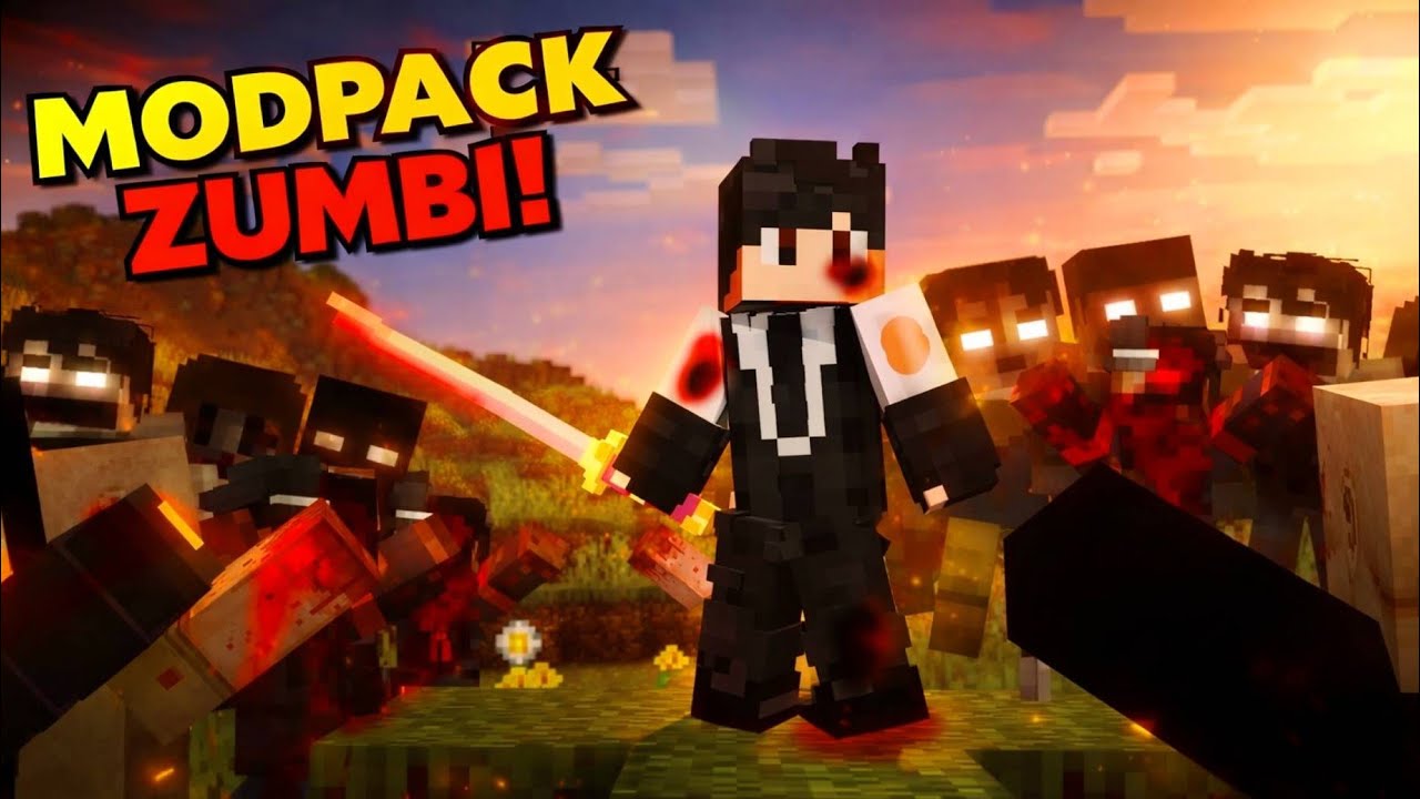 PERDI TODOS MEU ITENS NESSE Modpack de apocalipse zumbi para Minecraft