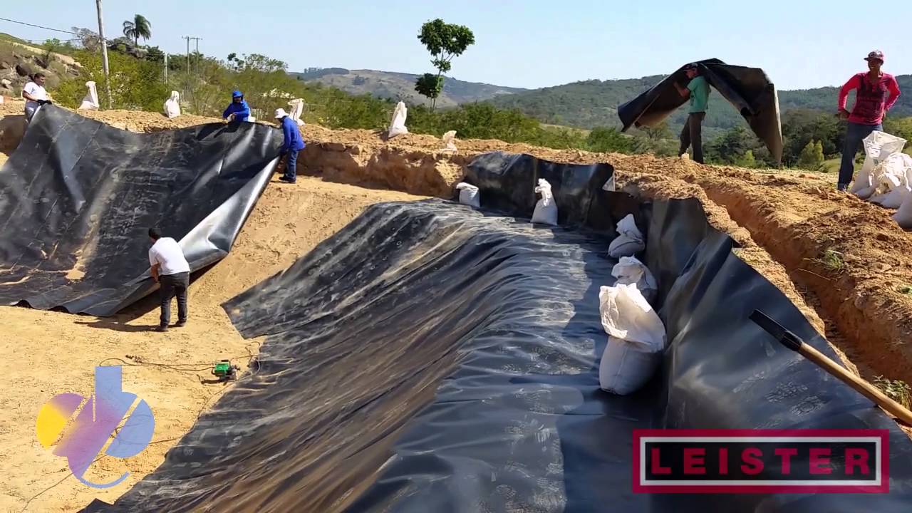 Soldagem de Geomembranas PEAD com Leister