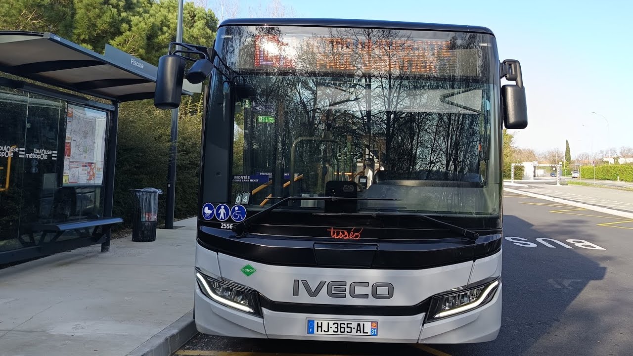 TISSÉO PETIT TRAJET 📹 VUE INTÉRIEUR EN IVECO URBANWAY 18 GNV HYBRIDE SUR LA LIGNE  L7 🟧 FT PLANEKOT