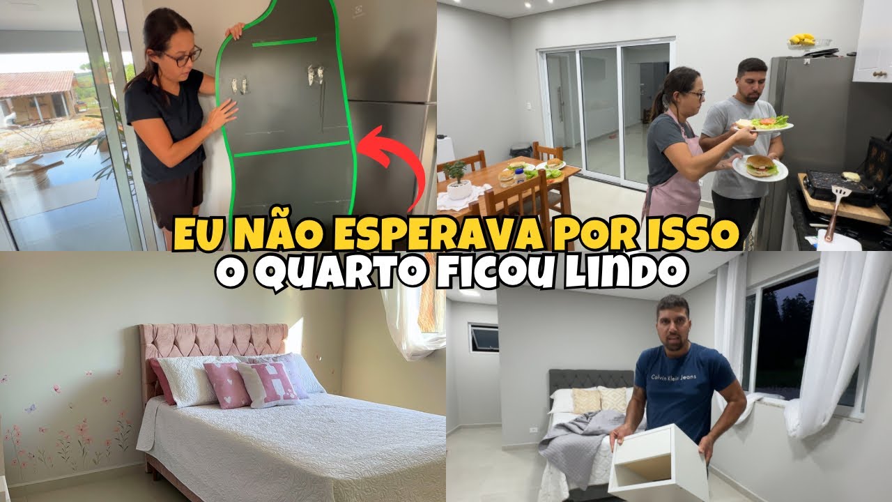 FIQUEI DECEPCIONADA COM ISSO😣DECOREI O QUARTO DELA🥰COMPREI MESINHA DE CABEÇEIRA/ NOITE DO HAMBÚRGUER