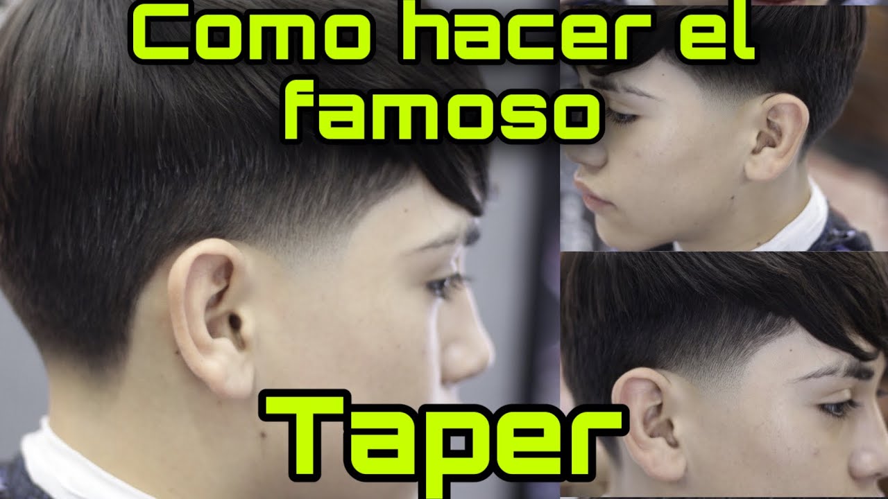 Cómo hacer el Taper fade, aprende a cortar cabello de hombre 2020, como desvanecer fácil y sencillo