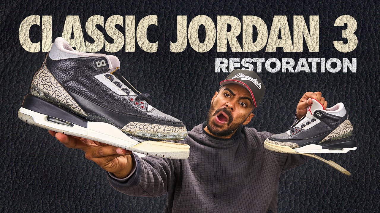 I Restored My 1994 Air Jordan 3 Black Cement Sneakers for UNDER $500!