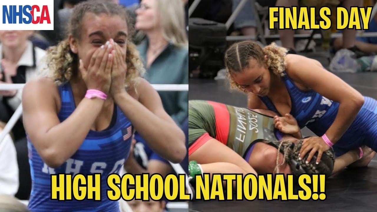 The FINALS! 😲Returning National High School Wrestling CHAMP BATTLES for her 2nd TITLE! *Day 3 #NHSCA