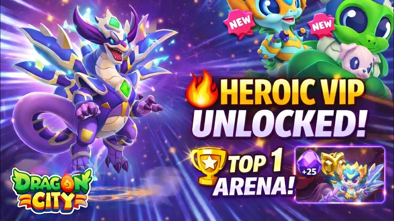 #945. High Whisperglider HEROIC VIP UNLOCKED! 🏆 TOP 1 ARENA – INSANE Dragon City Luck!