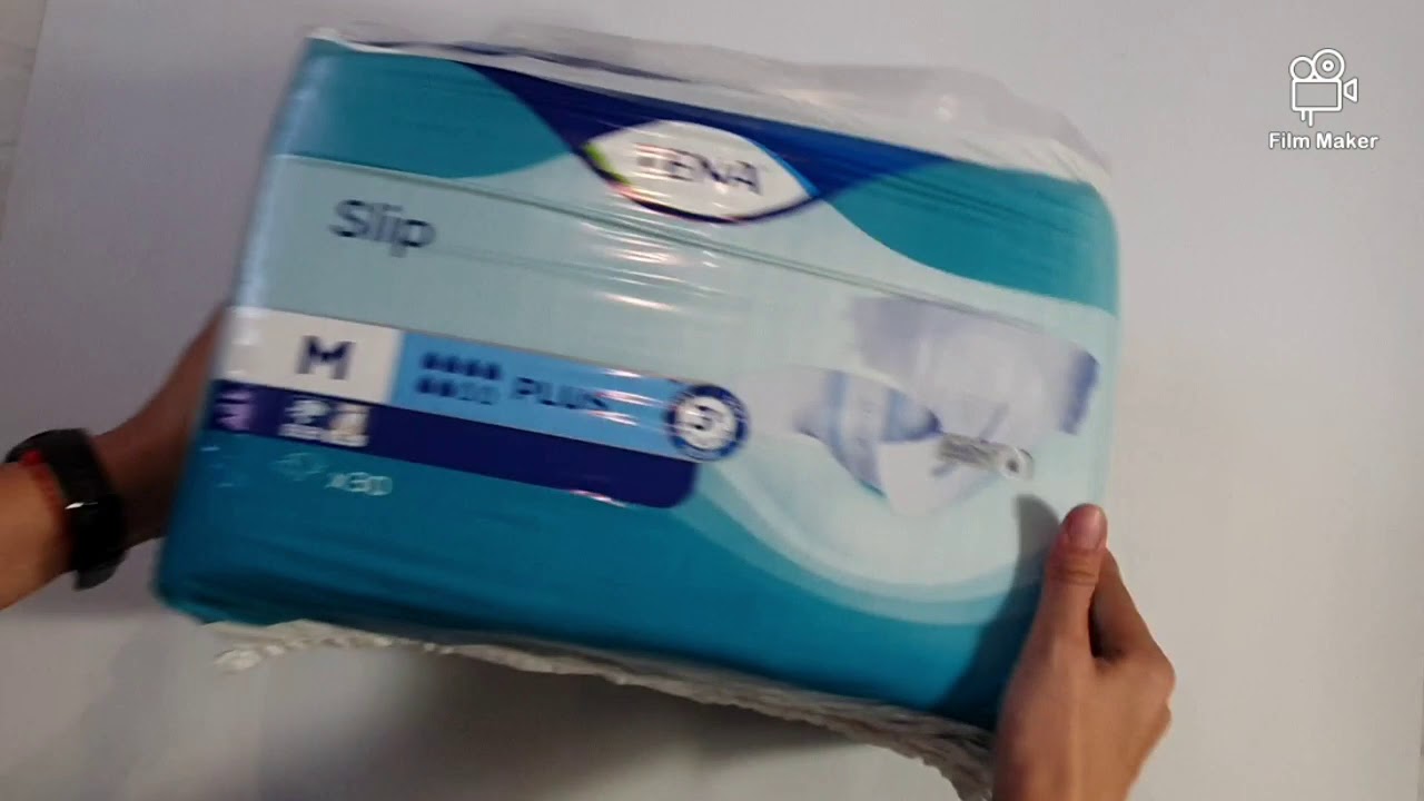 !!! Видео обзор подгузников для взрослых Tena Slip Plus M 6 капель 30 штук 70-120 см!!!