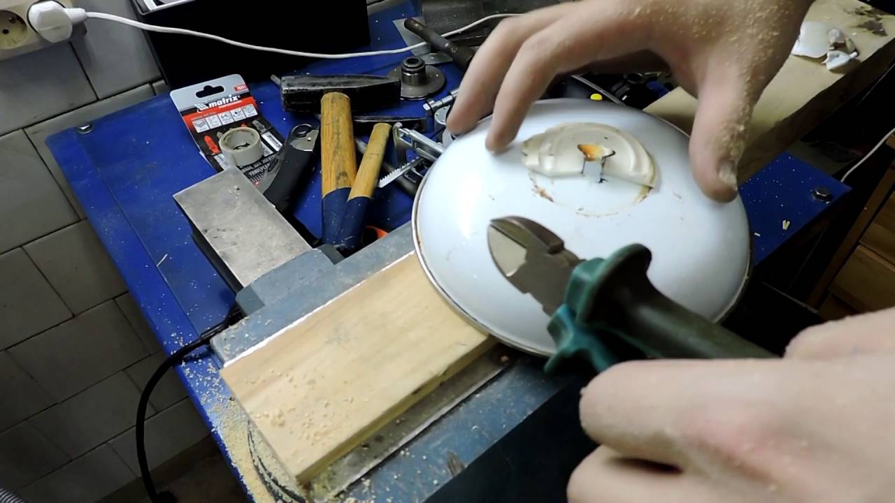 Ручка для эмалированной крышки от кастрюли, своими руками) Ремонт посуды.
