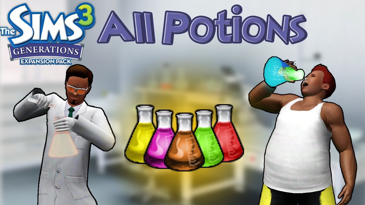 The Sims 3 Generations: All Potions