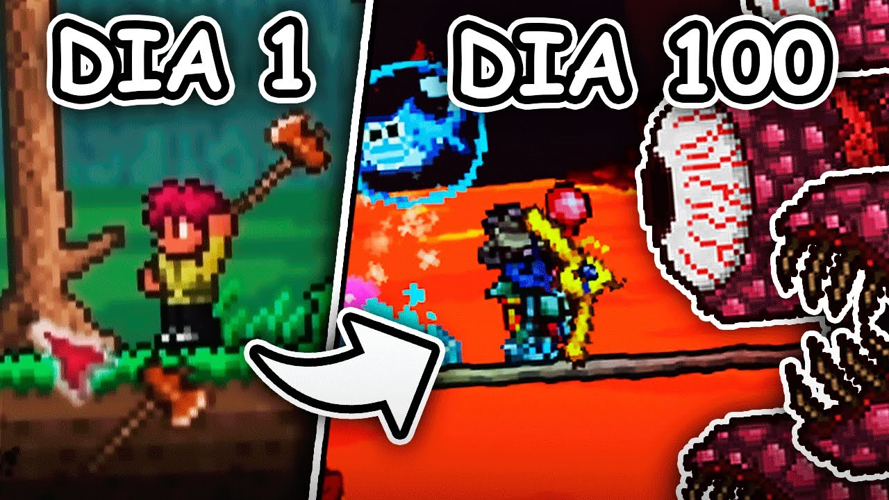 Terraria s&oacute; que eu sou iniciante e voc&ecirc; vai se irritar 😁👍