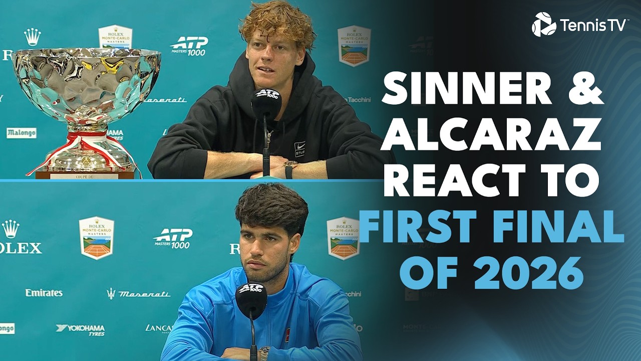 Jannik Sinner & Carlos Alcaraz React to 2026 First Meeting  🎙️ | Monte-Carlo Final Press Conferences