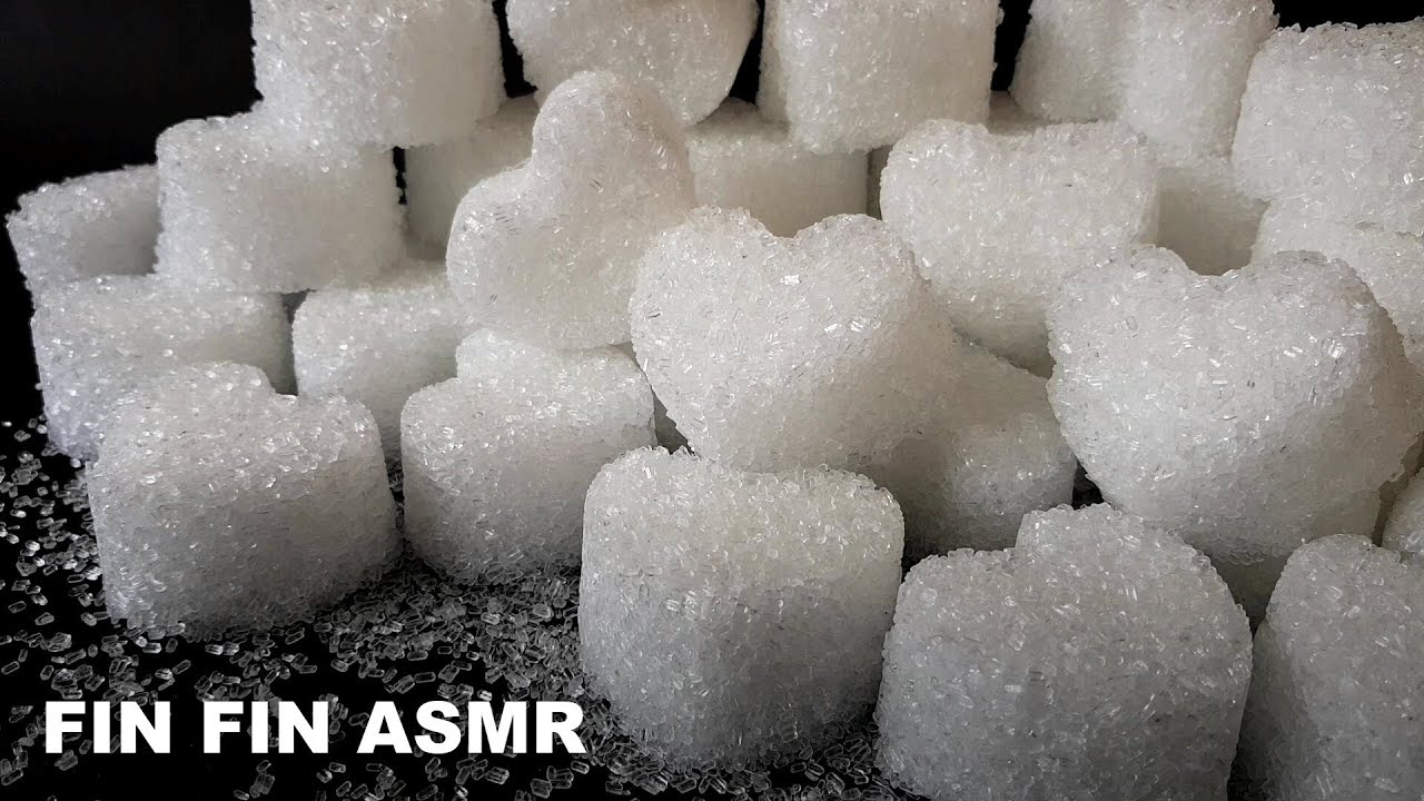 💗💎ASMR Crystal Hearts Crumble | Epsom Salt #319 💗💎 {(Loud)}