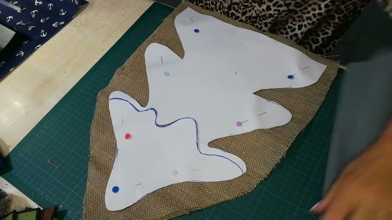 403🎀Albero di Natale in Juta + Cartamodello gratis