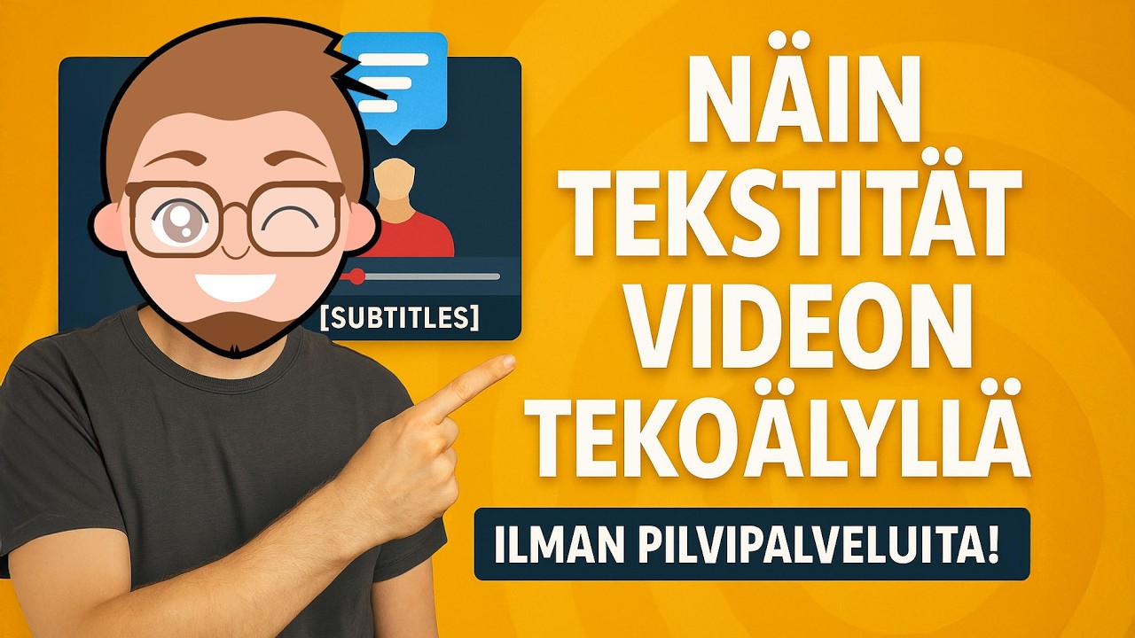 Näin teet tekstityksen tekoälyllä ja lisäät sen videoosi (ilman pilvipalveluita)