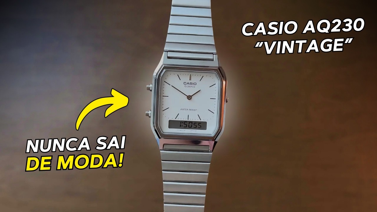 Casio AQ 230 - O Relógio que Mistura Ponteiros com Digital!