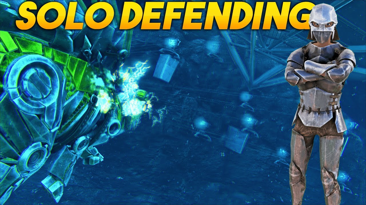 SOLO Defending My Broken Underwater Base - ARK