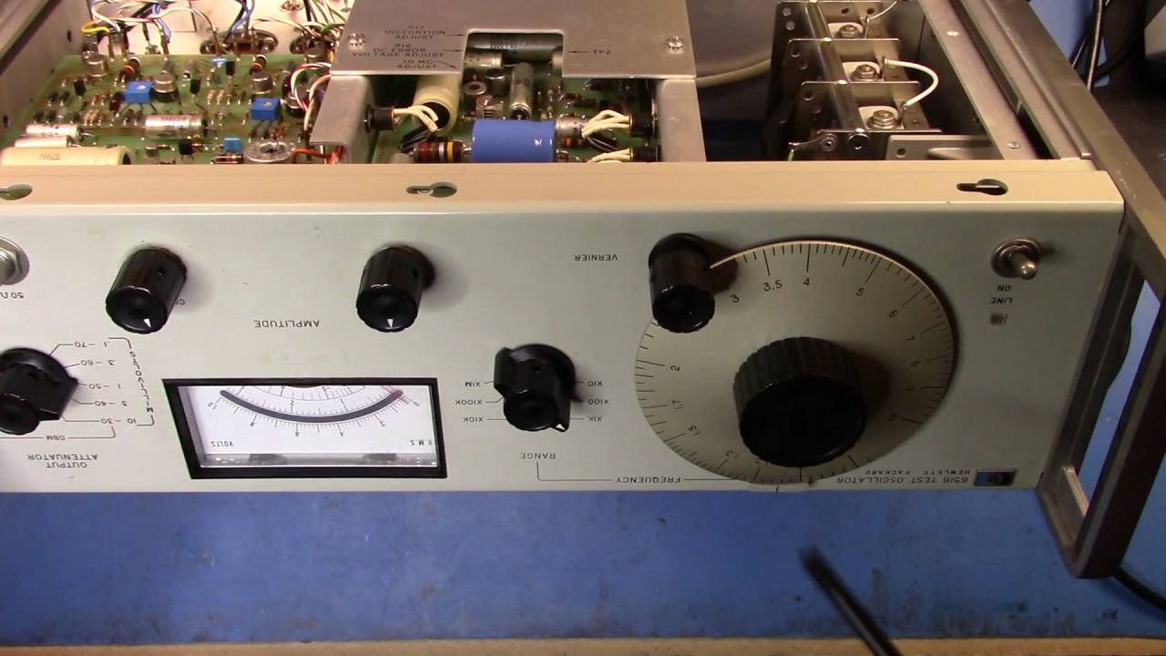HP 651B Test Oscillator - Pre-adjustment Overview