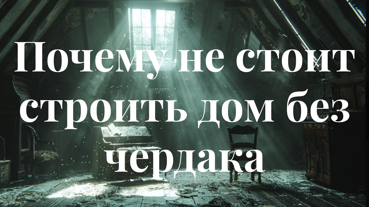 Почему не стоит строить дом без чердака