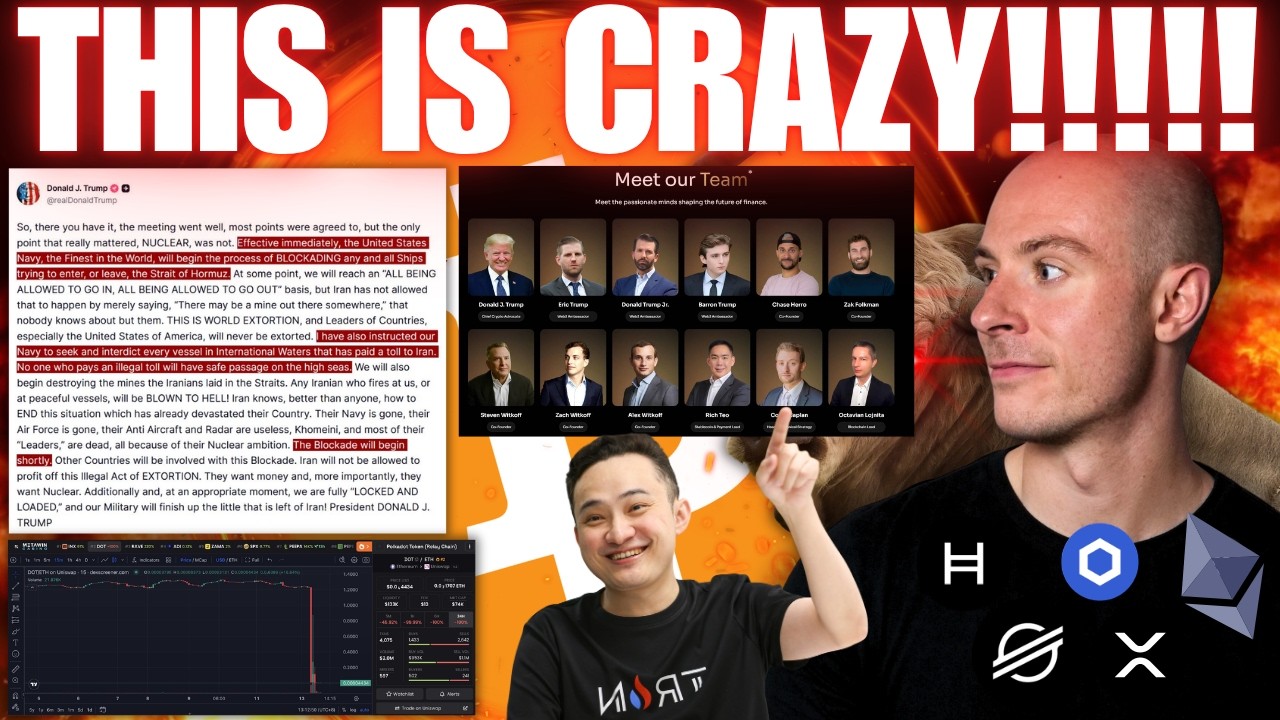 Trump Blockades The Blockade... WLFI And Trump Family Crypto Corruption!?! Polkadot Hacked....!?!?!?