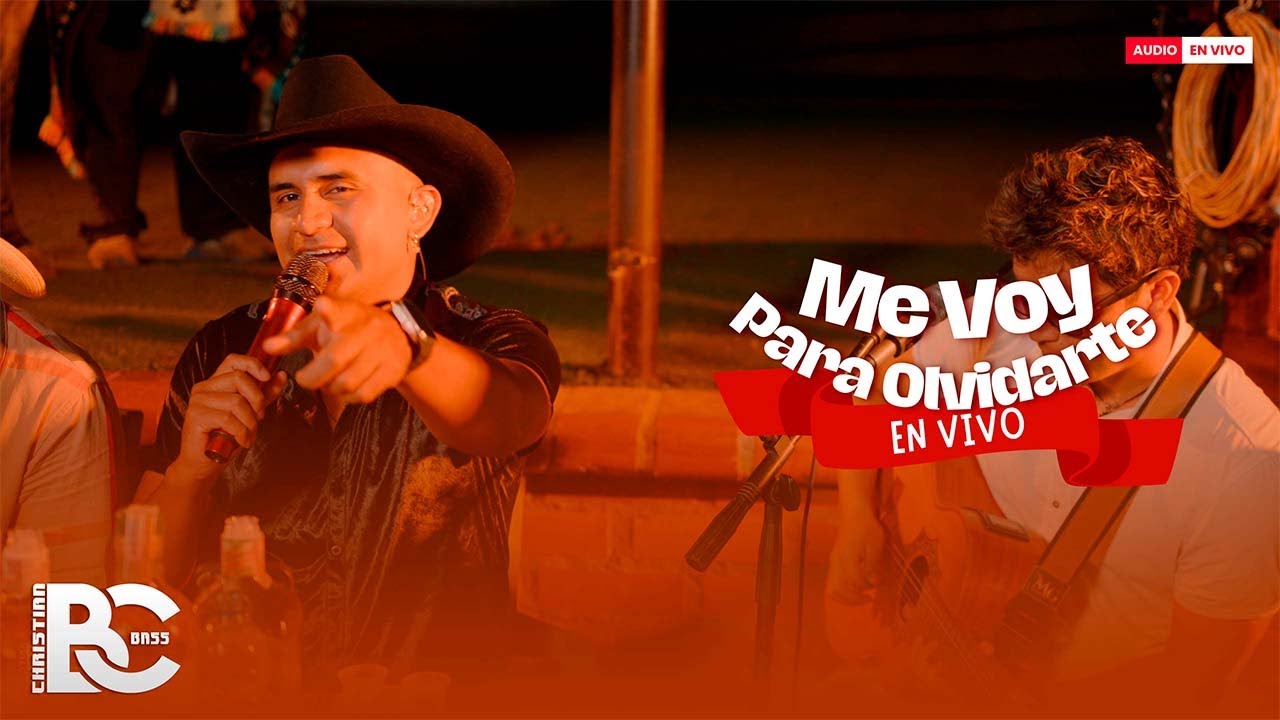 Christian Bass - EN VIVO - Me Voy Para Olvidarte ( Video Oficial 4K )