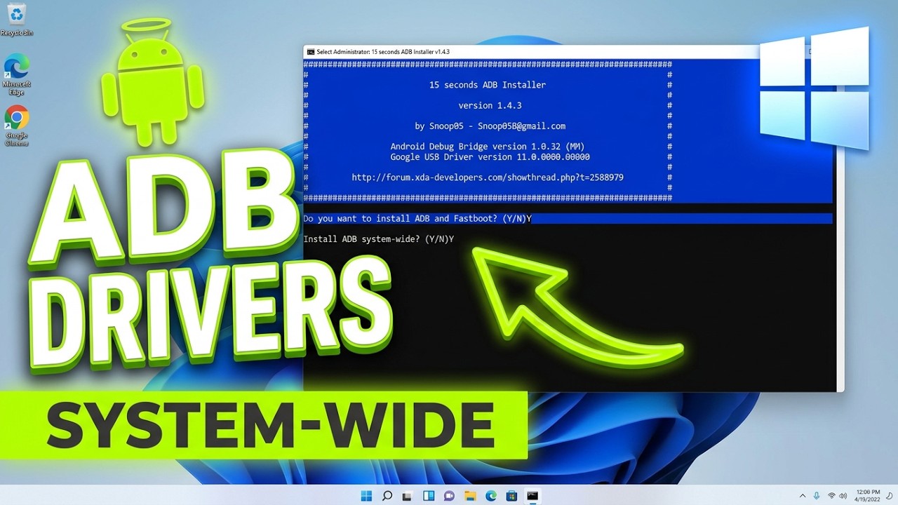 How to Install ADB Drivers on Windows 11 | System-Wide ADB Drivers | ADB & Fastboot Drivers Install