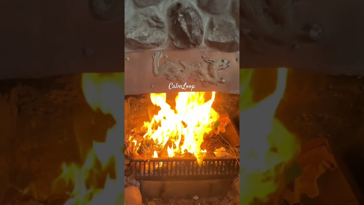 Natural fire crackle for sleep relax repeat