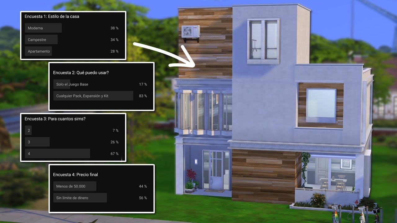 Construyo una CASA en Los Sims 4 pero NO la elijo yo