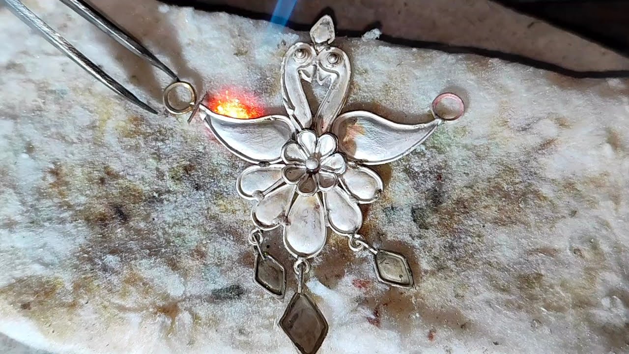 How To Make Silver PENDANT | Handmade Silver Mangalsutra Pendant