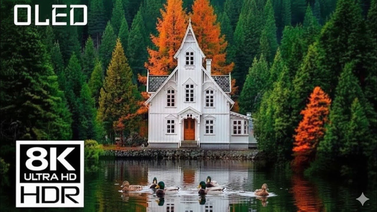 4k HDR  Relaxing Nature in 8K HDR 60fps | Dolby Vision OLED Demo