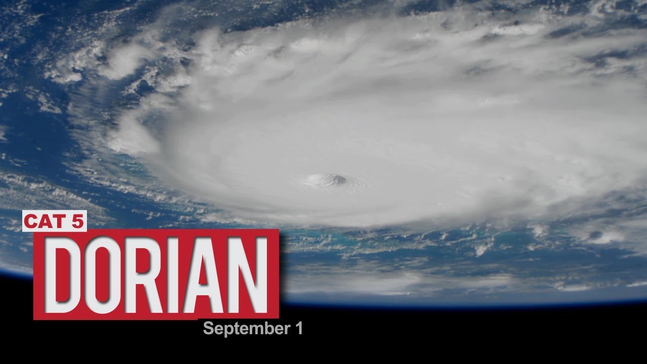 ISS Views of Hurricane Dorian - September 1, 2019