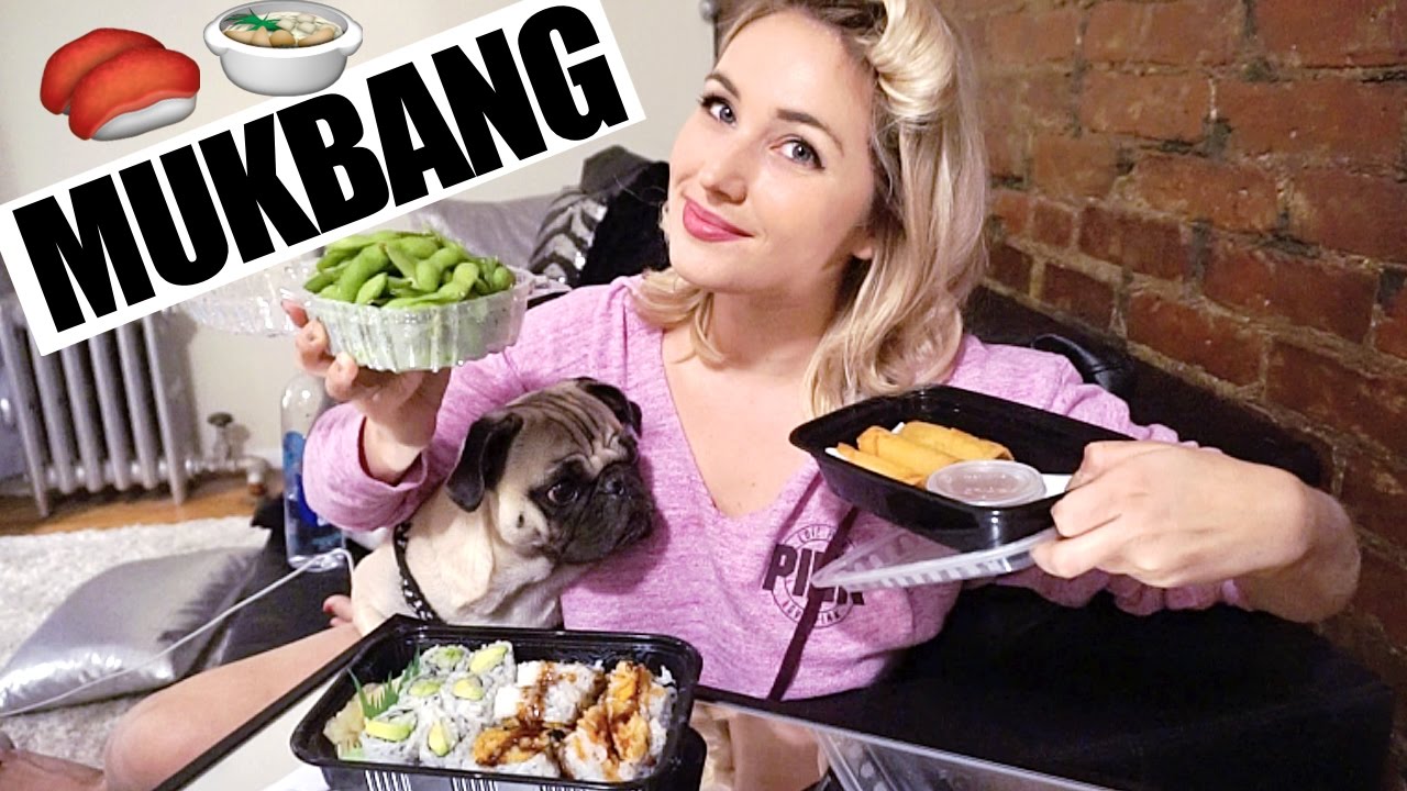 DELICIOUS VEGAN SUSHI MUKBANG EATING SHOW!!! | Let's Eat Dinner Together