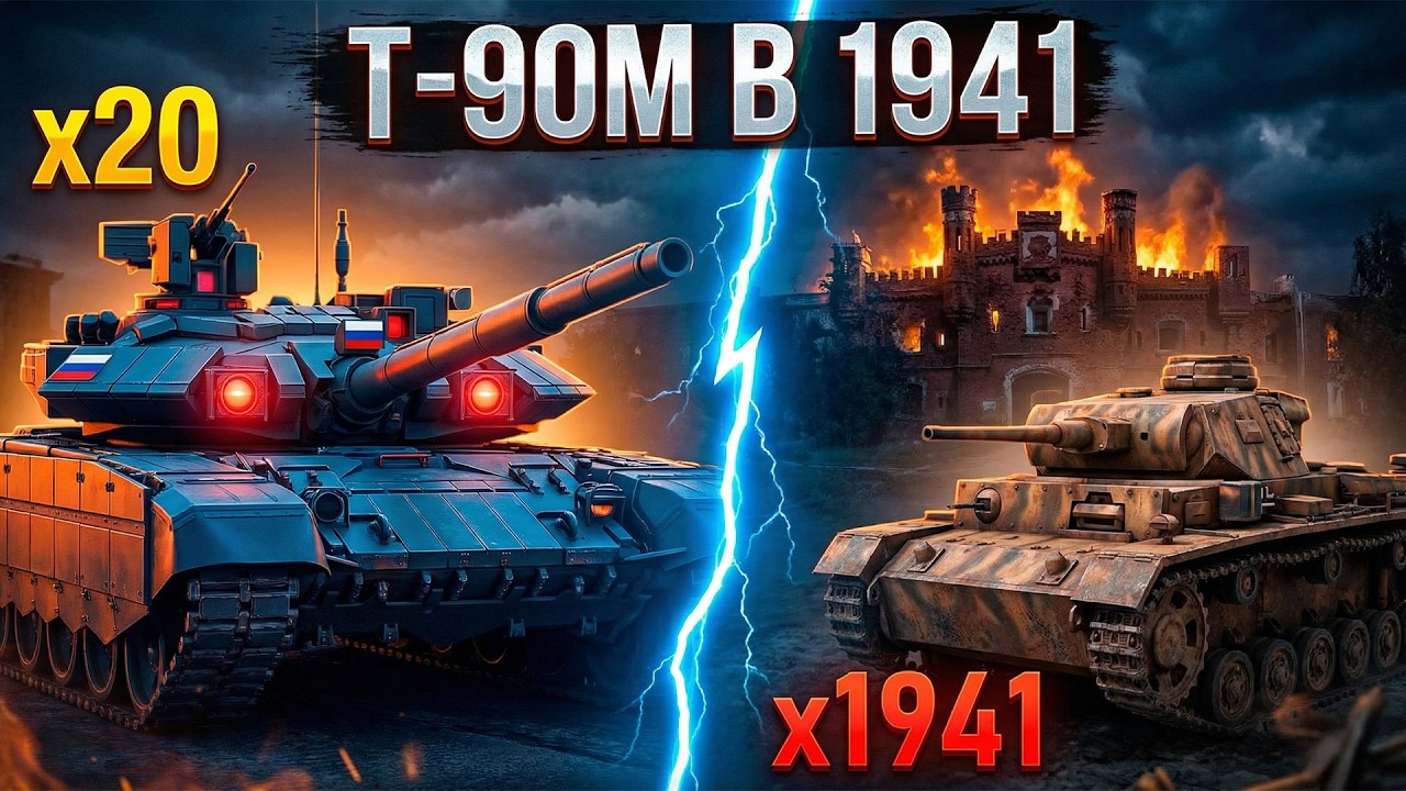 ЧТО ЕСЛИ 20 Танков Т-90М «ПРОРЫВ» попадут в 1941 год?