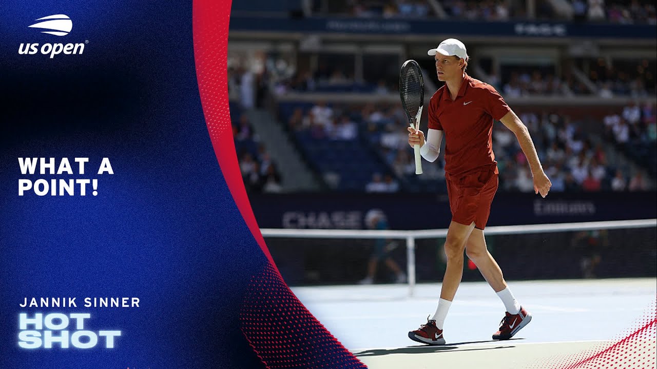 Jannik Sinner Wins Point of the Tournament | 2025 US Open