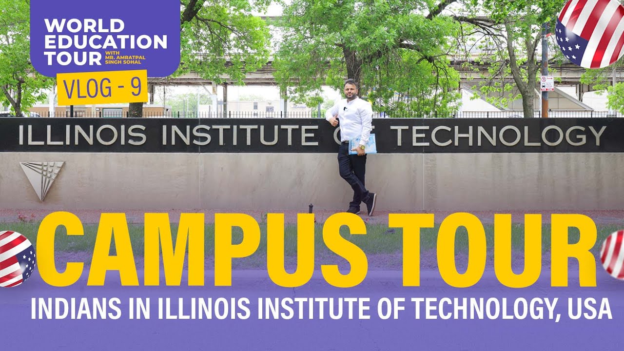 World Education Tour : illinois University of Technology (Chicago) Campus tour with Students |VLOG 9