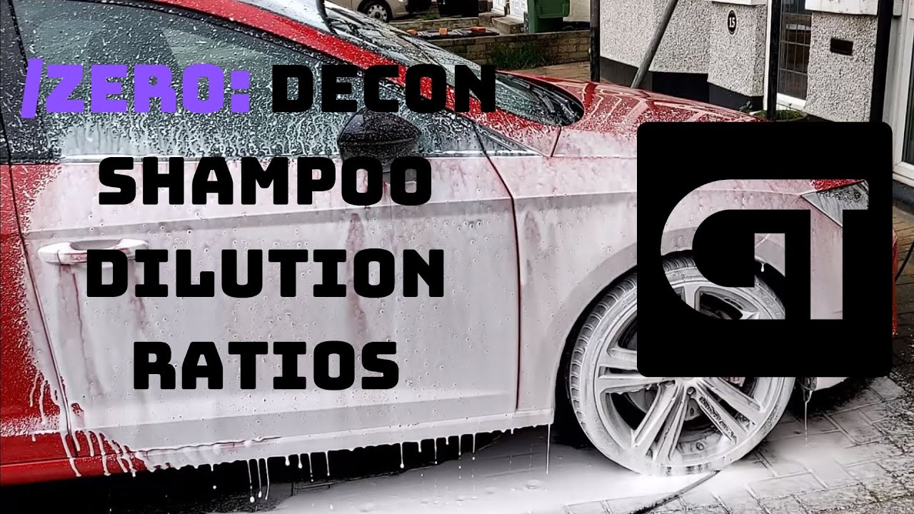 /ZERO: Decon Shampoo: Dilution Testing