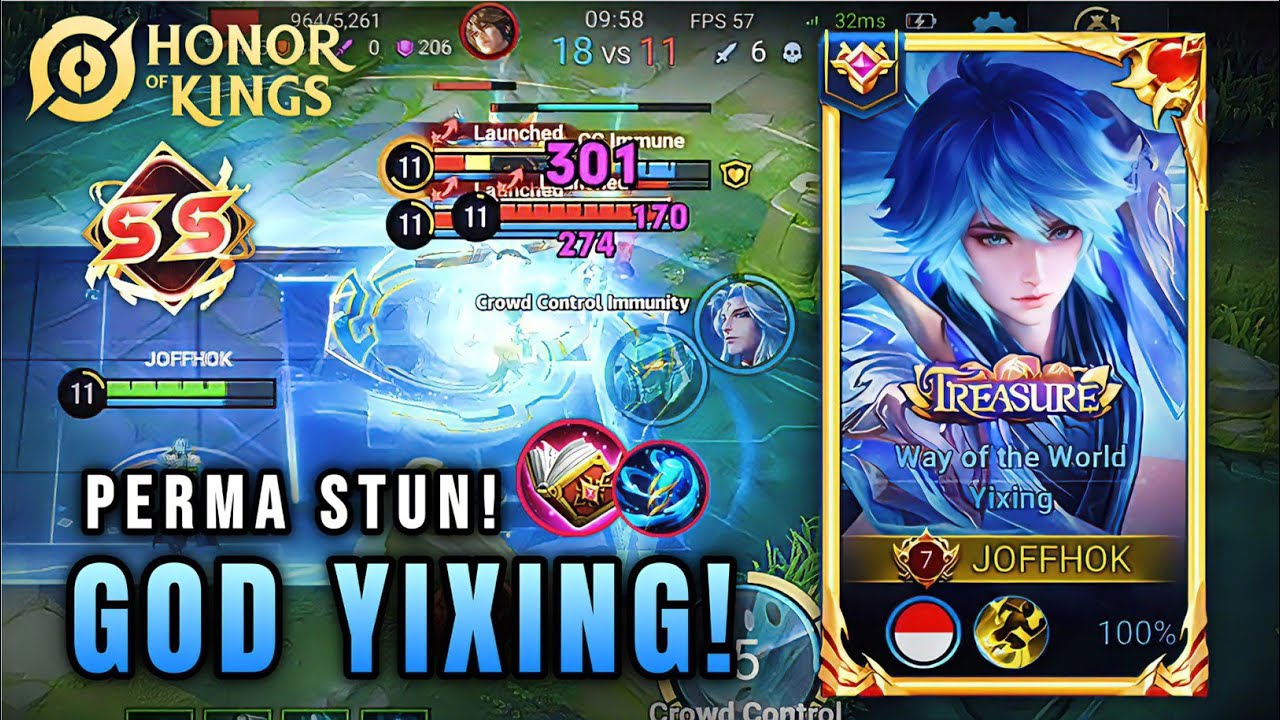 Yixing Crowd Control King! 17 Kills Insane Gameplay – Honor of Kings  #yixinghonorofkings