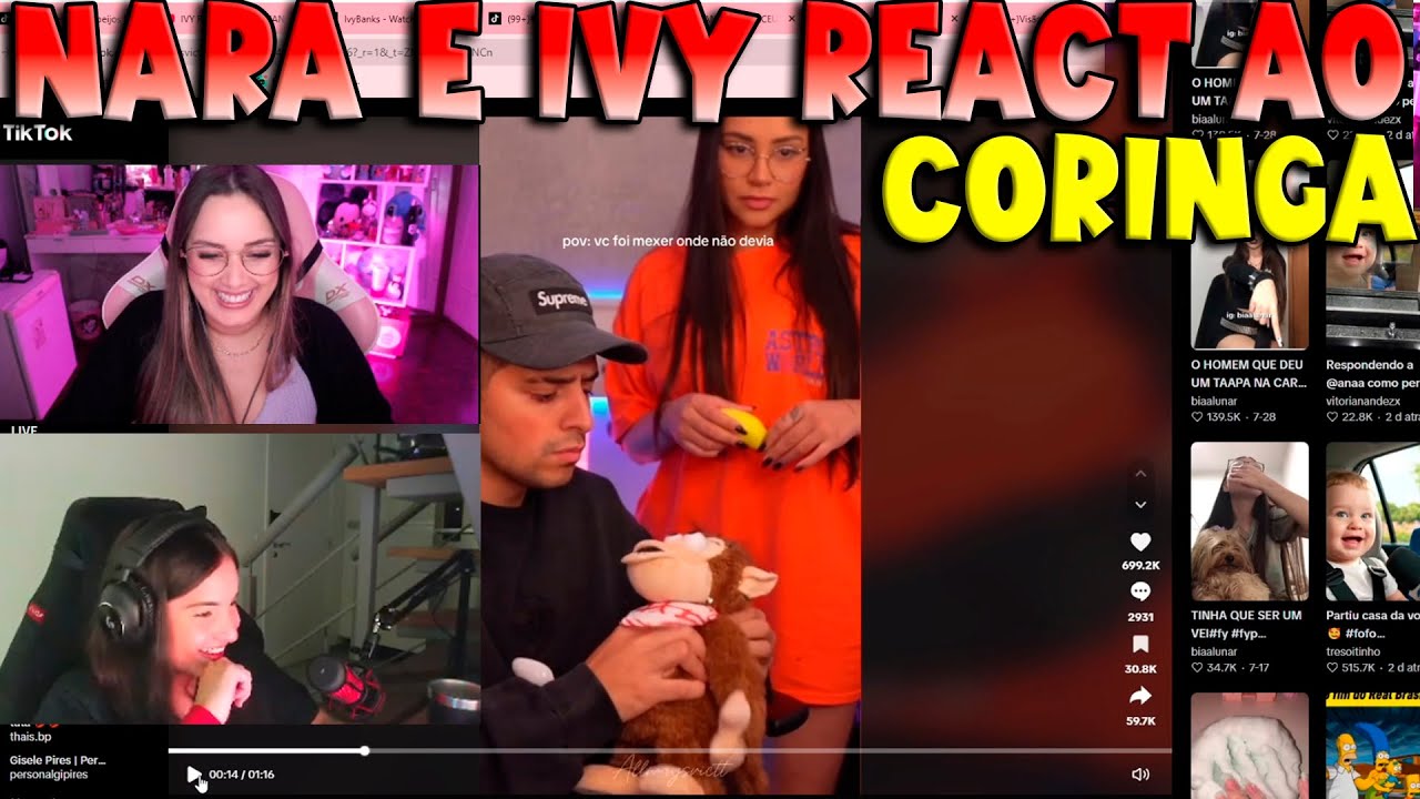 NARA E IVY REACT AO CORINGA 🤯🔥 - KOGA GTA RP CLIPS