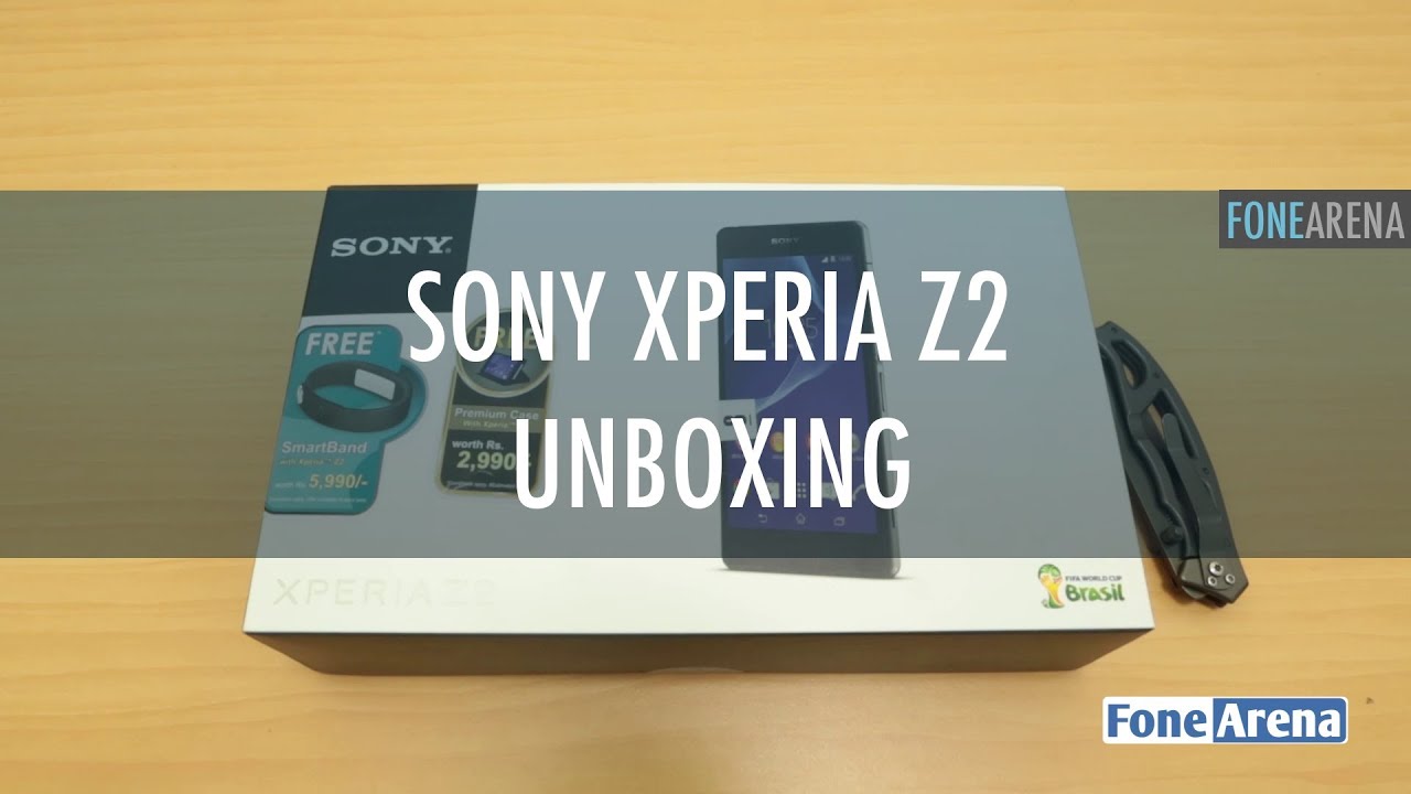 Sony Xperia Z2 Unboxing with Smart Band and Smart Case
